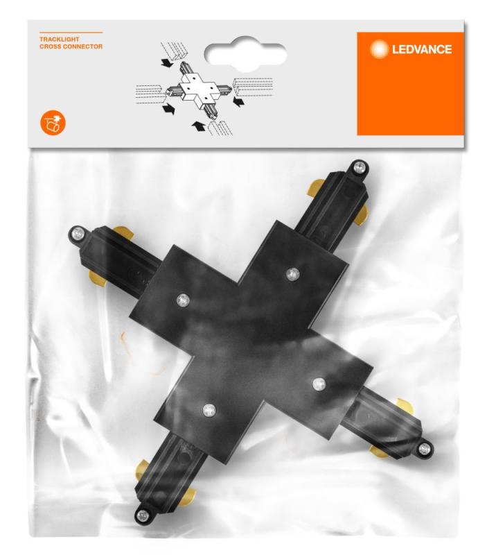 Ledvance 1-Phasen Schiene Tracklight Cross Connector Schwarz